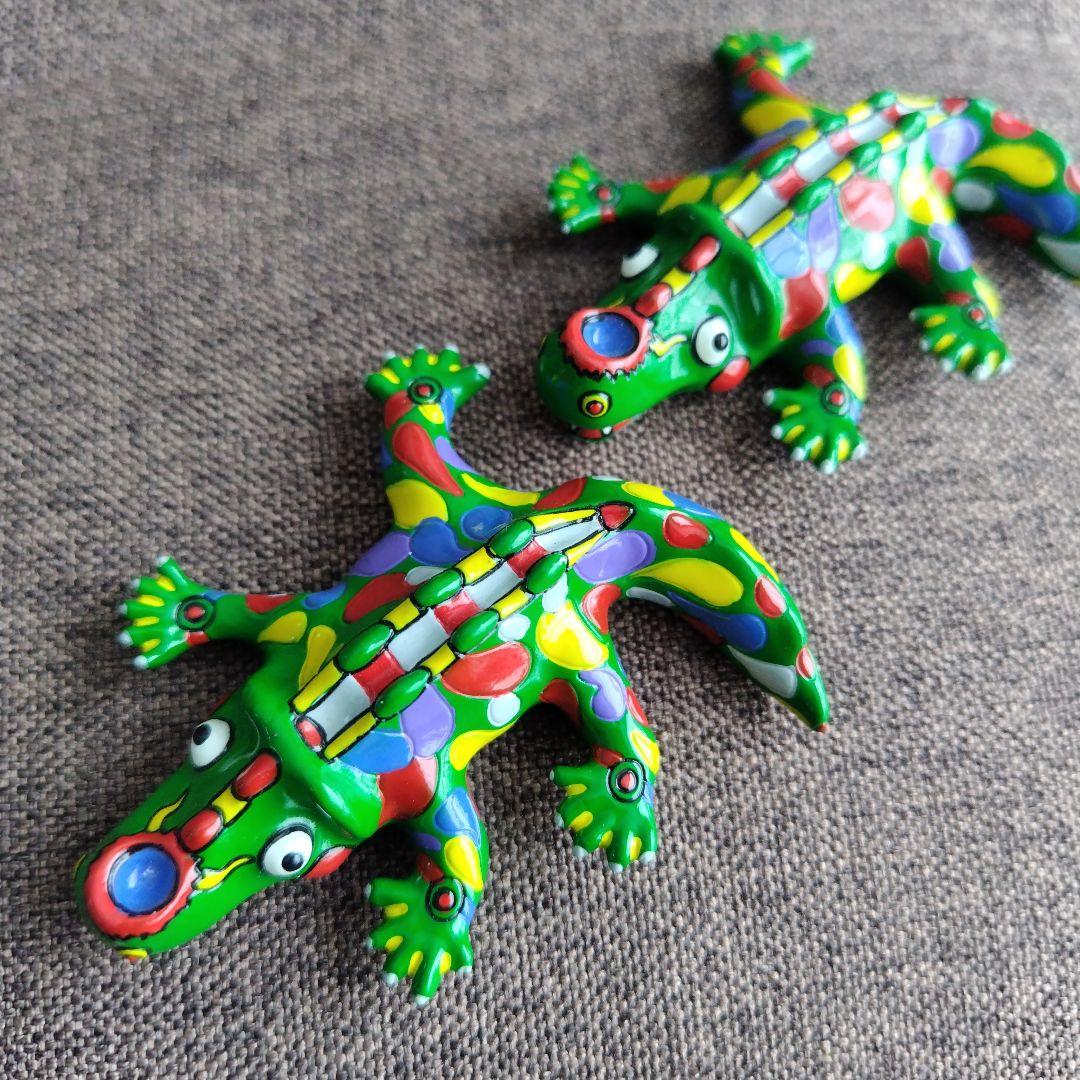 未使用専用箱入 吉本工業 ジミー大西 POP OUT ワニくん箸置き 2個セット