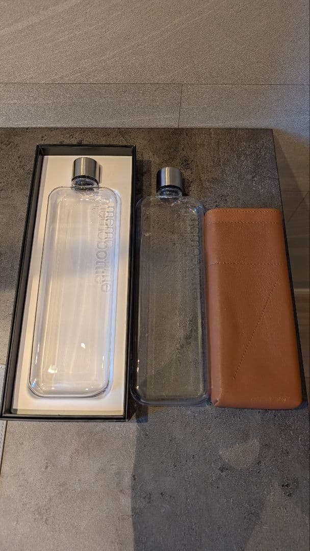 【非売品・2万円相当】memo bottle slim水筒 2本 レザーケース付