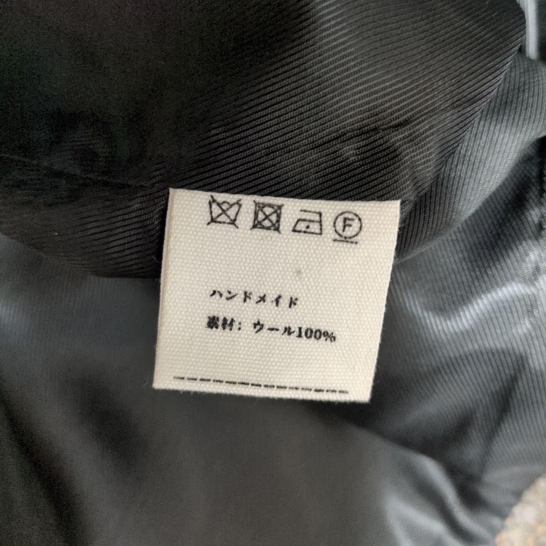 美品　半額　ウールコート　レディース　イタリアウール　チェック　ブラウン　ロング