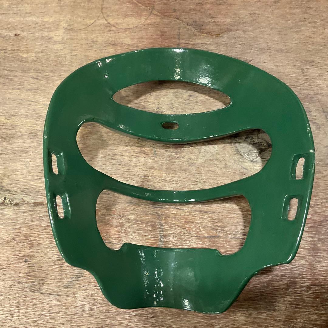 未使用保管品！昭和レトロ キャッチャーマスク 金属製 野球 審判 硬式 軟式