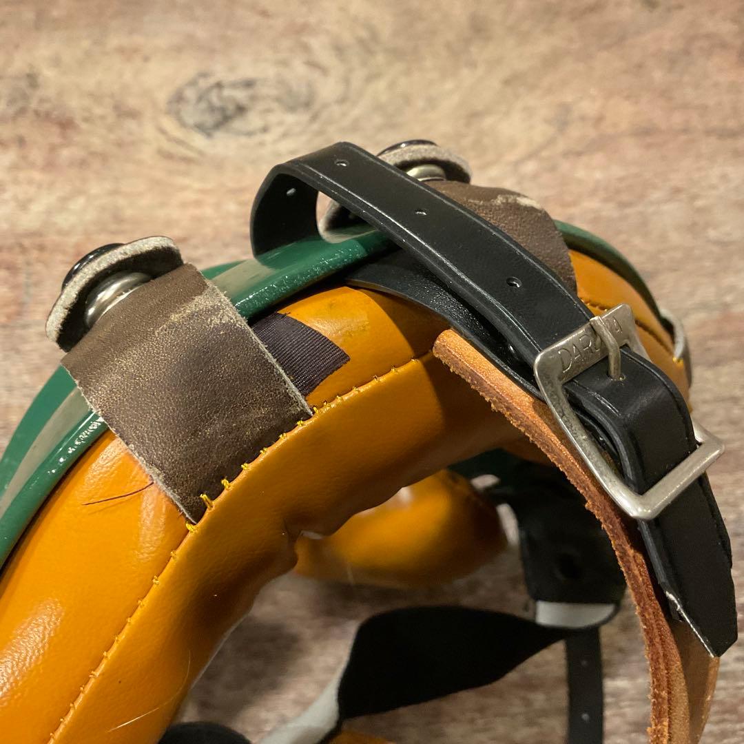 未使用保管品！昭和レトロ キャッチャーマスク 金属製 野球 審判 硬式 軟式