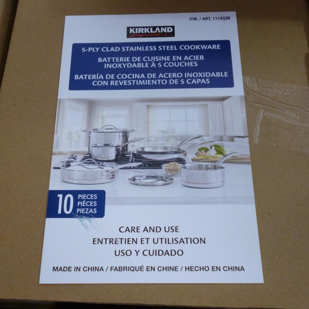 カークランド シグネチャー クックウェア 10点セット ステンレスクックウェア