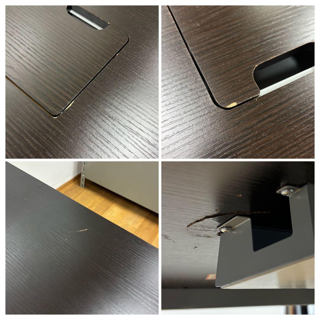 引取限定 ミーティングテーブル オフィス 分解可能 持出便利 幅210cm ①