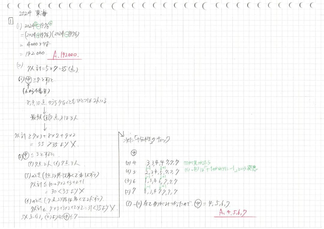 塾講師オリジナル数学解説 全問動画付!! 東海 2021-25 高校入試 過去問