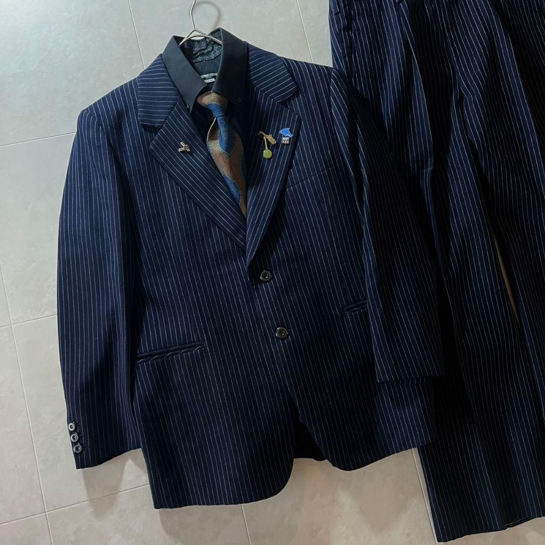 極美品✨超豪華５点セット✨DUNHILL英国製生地スーツ＋DIORネクタイ他　L