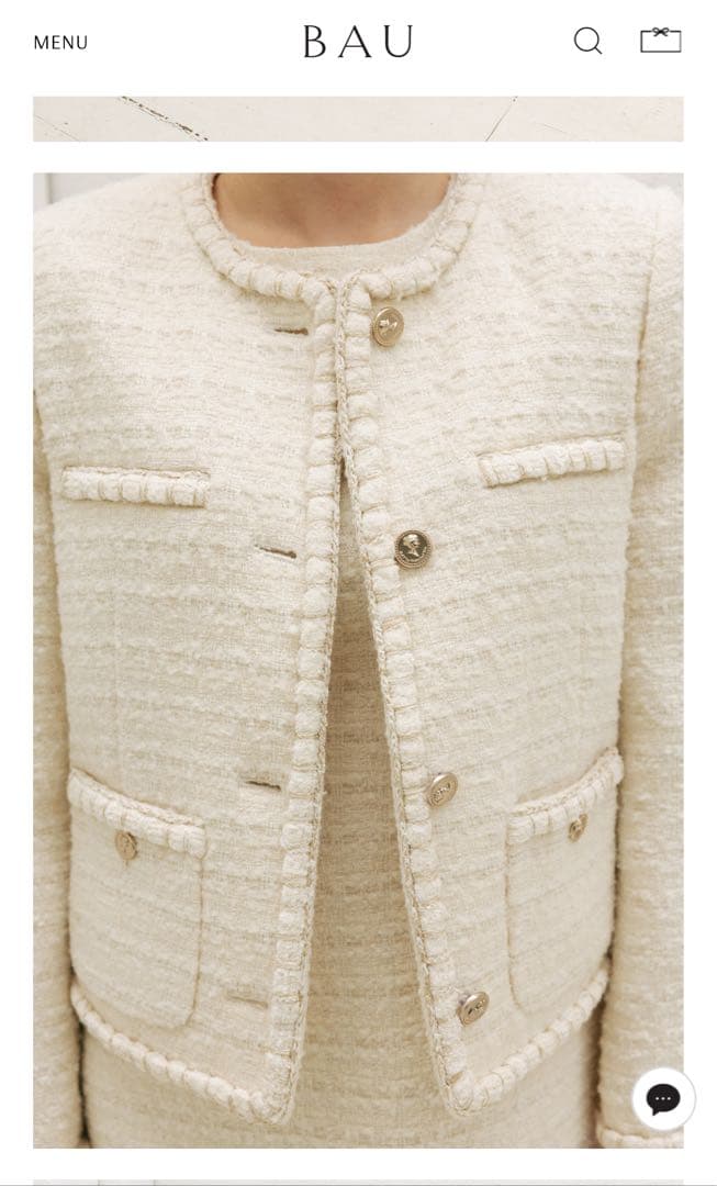 ジャケット・アウター BAU by bride And You tweed jacket