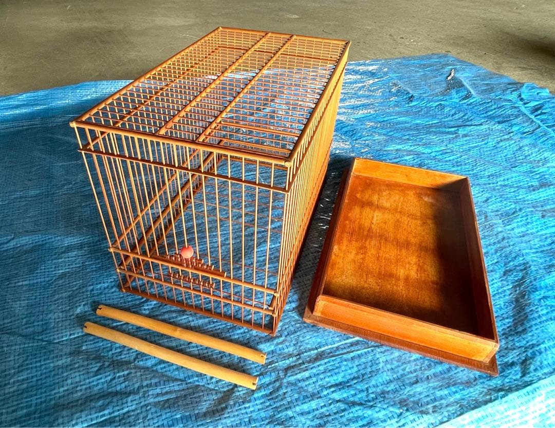 #4 鳥かご　寝箱　手作り　昭和　レトロ　セット　未使用