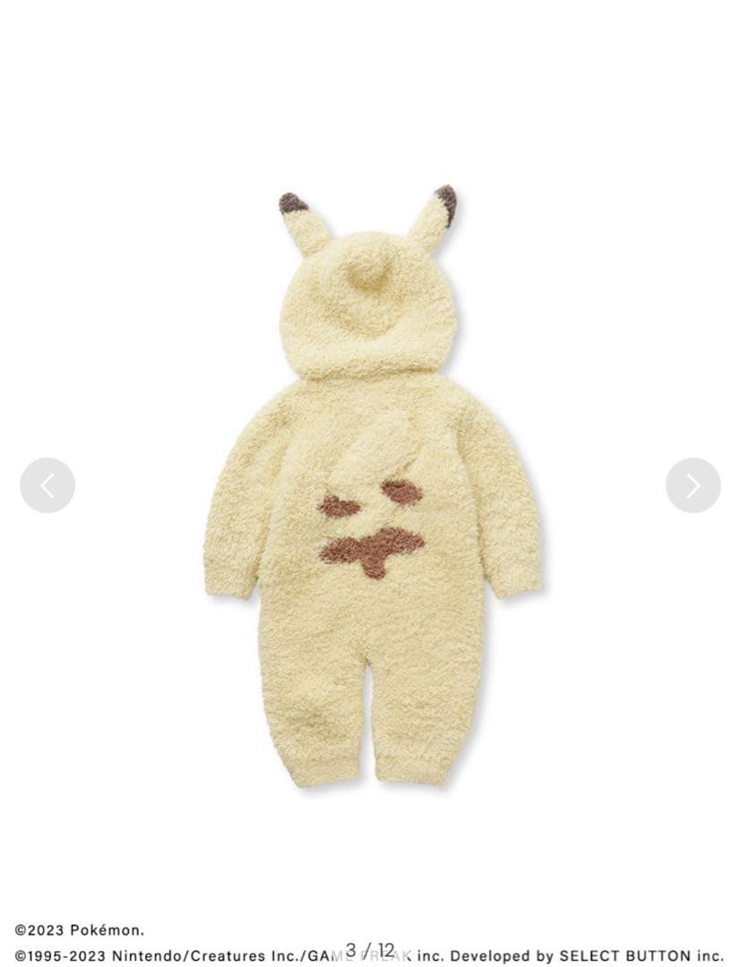 新品未使用品　ジェラートピケ　ピカチュウ　ロンパース　サイズ80 専用BOX付