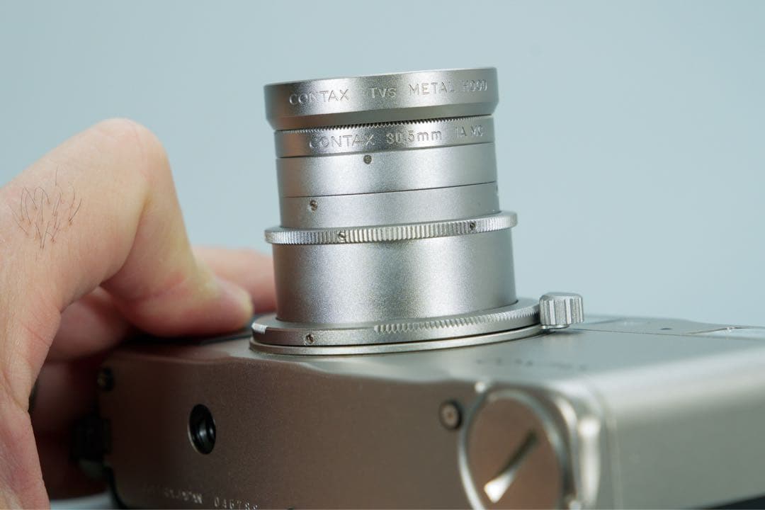 misamisaCONTAX T VS シルバー コンパクトフィルムカメラ