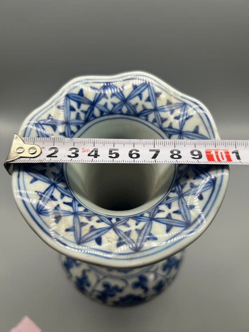 【骨董美品】中国古代　青花模様　壺