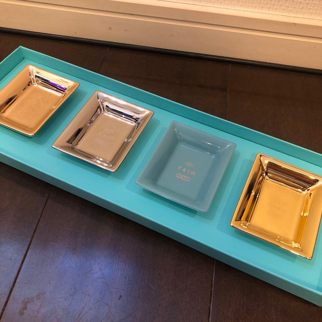 【ティファニー 】ヴィド ポシェ 小皿4色セット TIFFANY & Co.