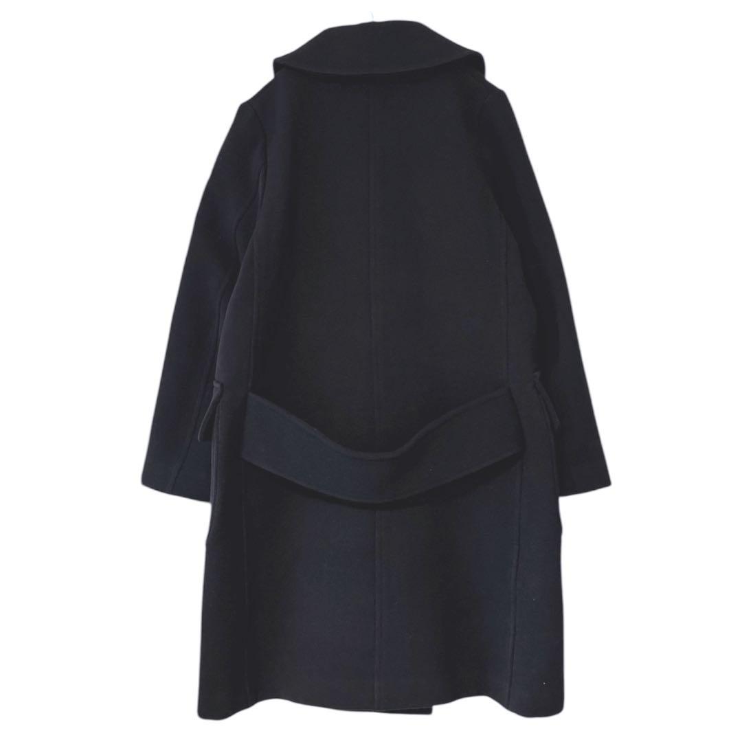 イエナ IENA キャバリーメルトンロングPコート アウター ピーコート 黒