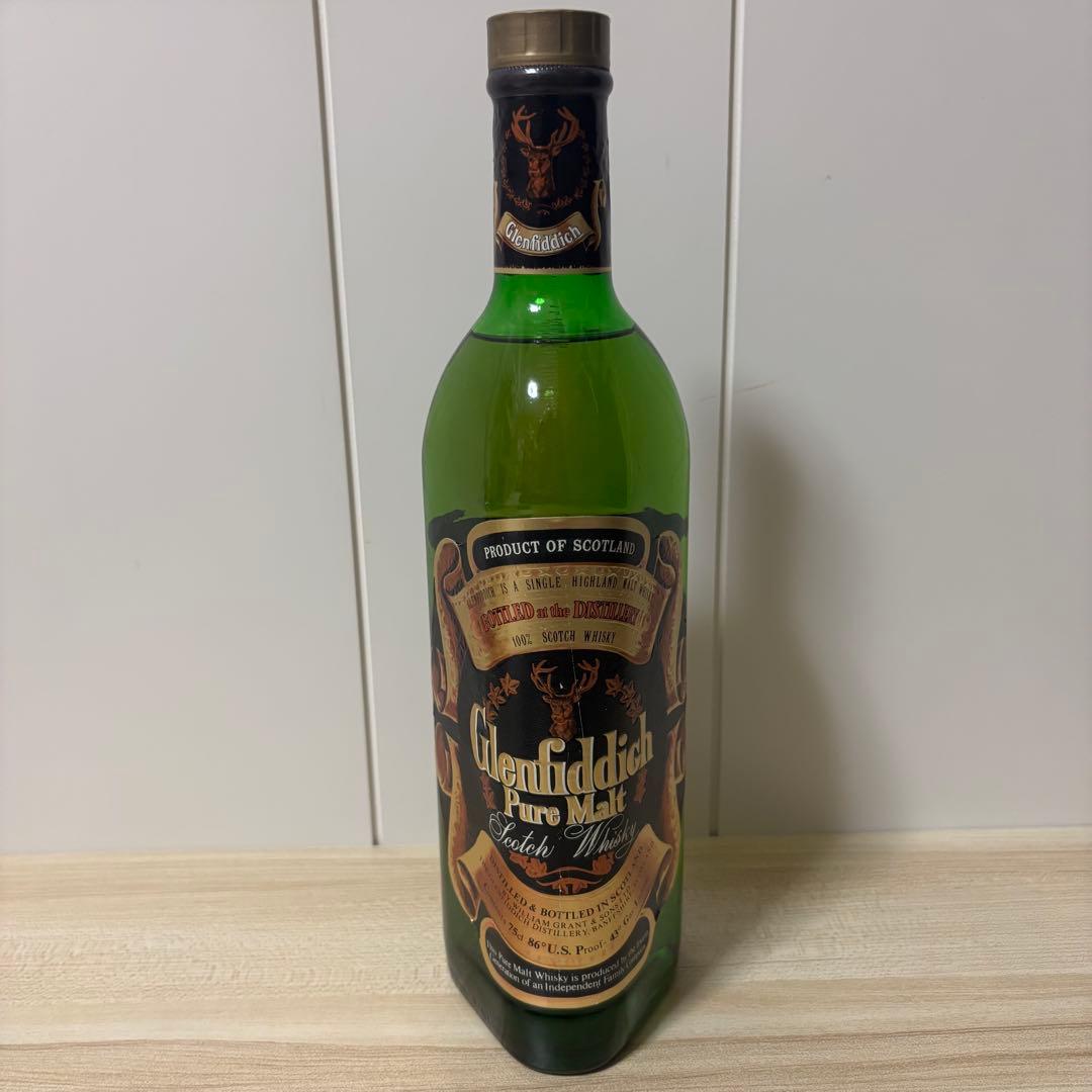 1980年代　旧ボトル　グレンフィディック ピュアモルト 43% ヴィンテージ