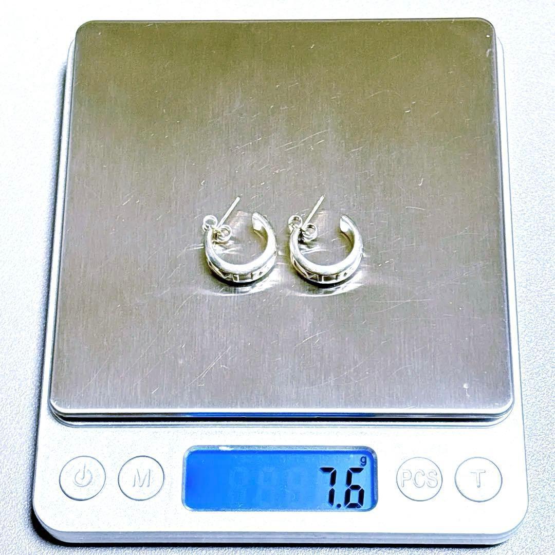 【美品】Tiffanyティファニー ミニ アトラス 両耳 ピアス シルバー925