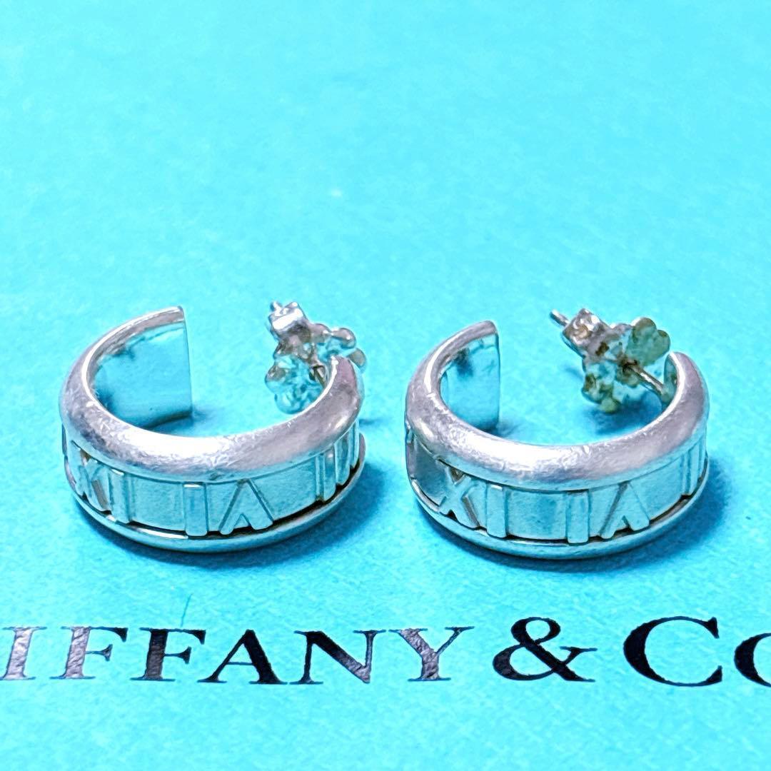 【美品】Tiffanyティファニー ミニ アトラス 両耳 ピアス シルバー925