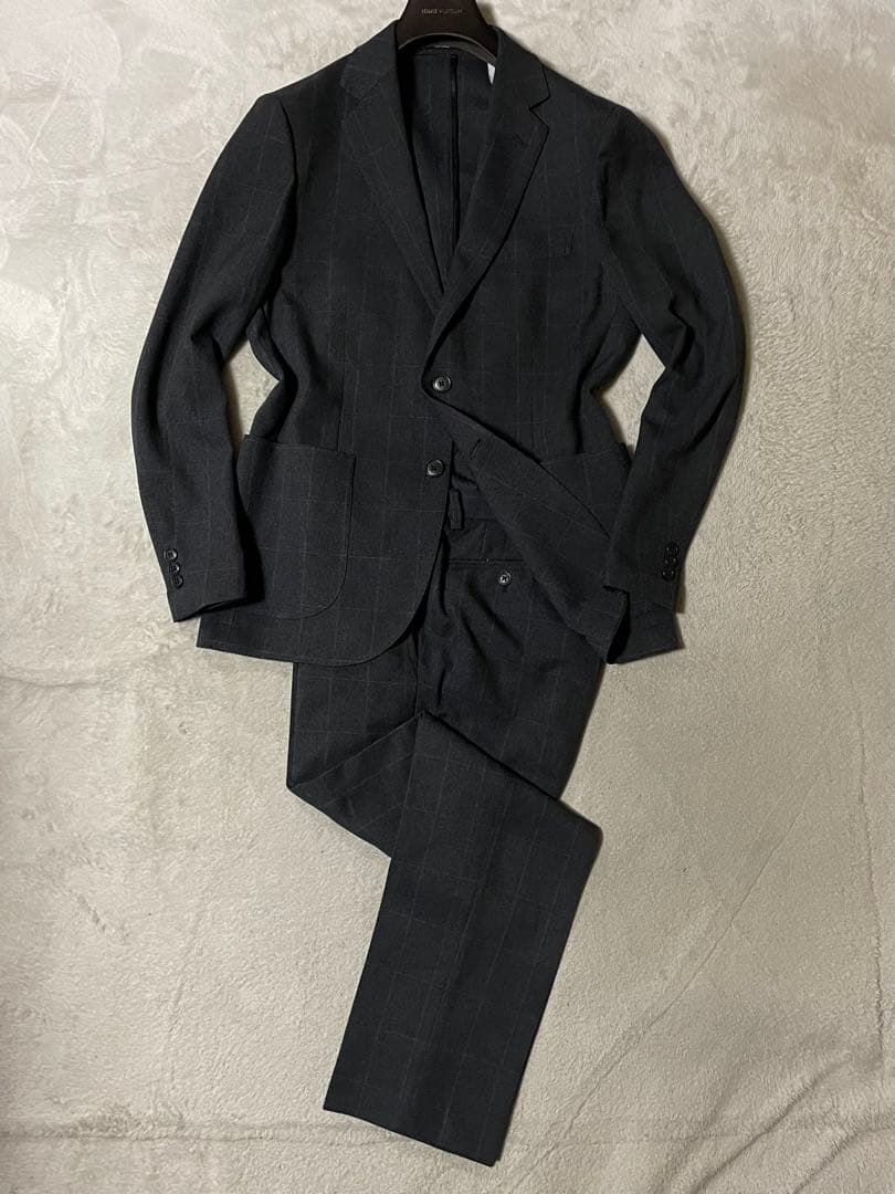 専用ユナイテッドアローズ ACTIVEPLUS ウィンドウペンスーツ46/M美品