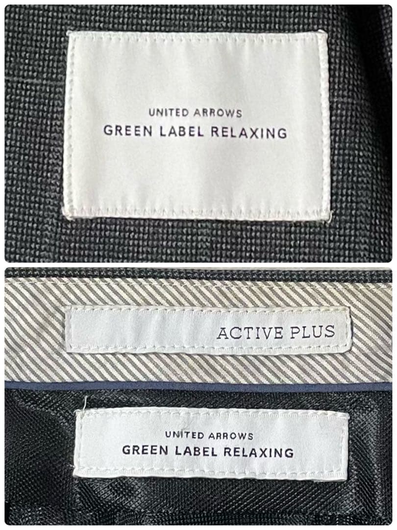 専用ユナイテッドアローズ ACTIVEPLUS ウィンドウペンスーツ46/M美品