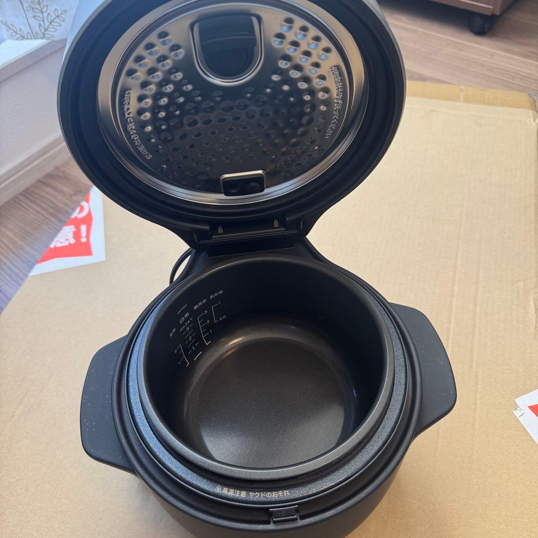 【美品】BALMUDA The Gohan K03A-BK 炊飯器 3合炊き