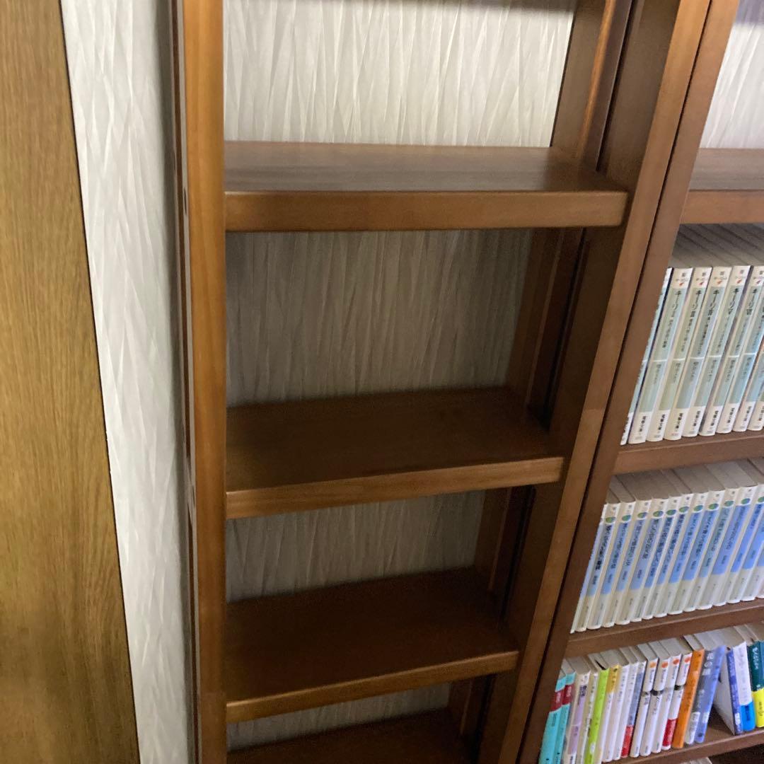 ベルメゾン 突っ張らずに取り付けられる薄型ラック 本棚 幅30 ダークブラウン