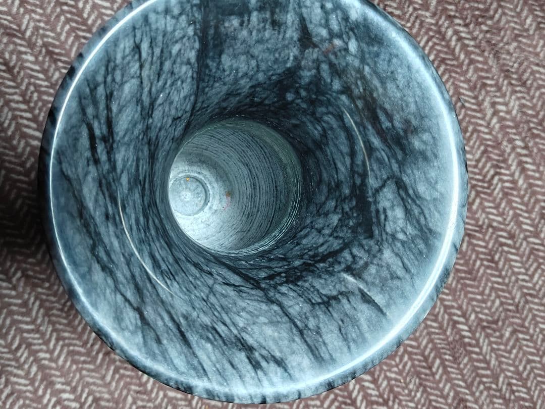 アンティーク 虎柄 大理石 花瓶 花器 傘立て 高さ約46cm