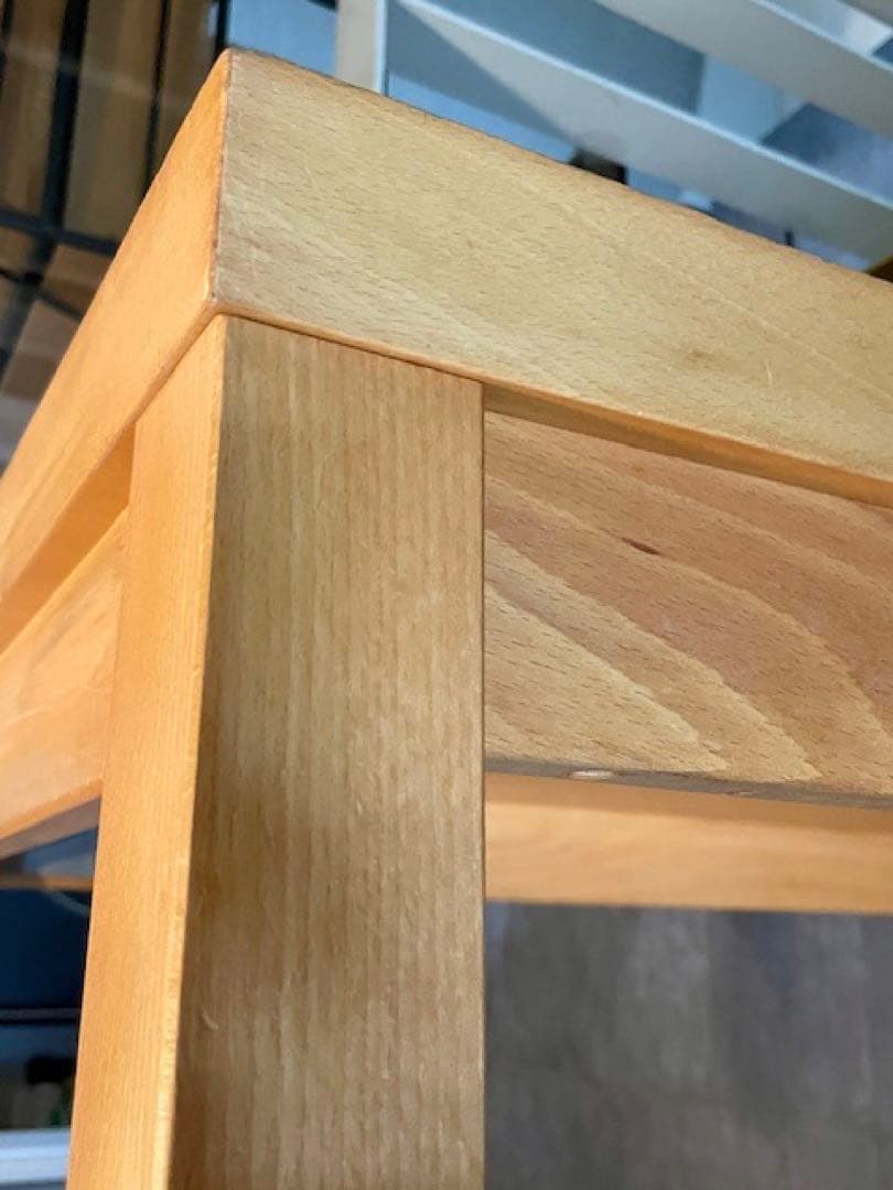 美品■MUJI/無印良品 ブナ/ビーチ材 無垢材 天然木 リビングローテーブル