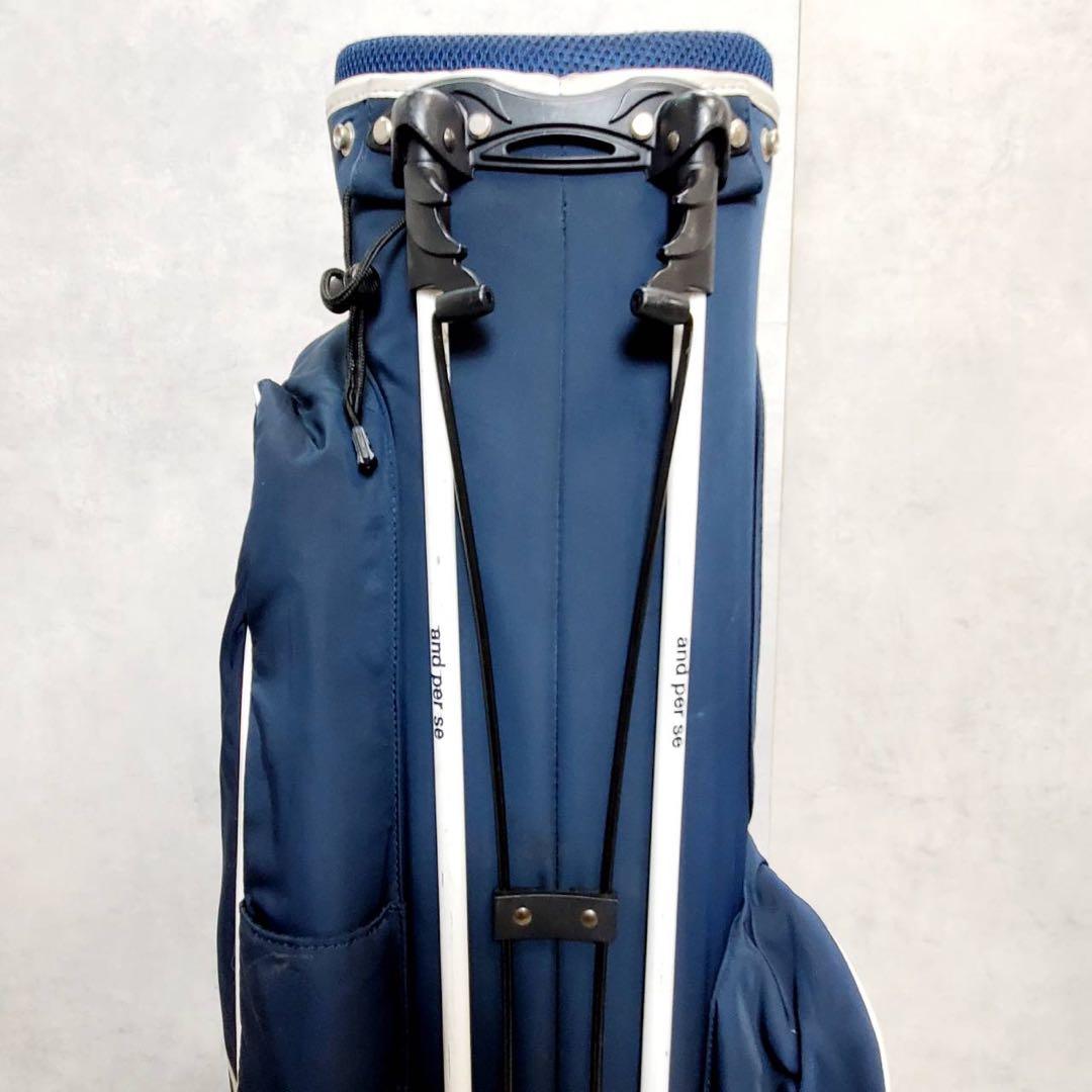 and per se アンパスィ スタンド キャディバッグ ネイビー フード無し