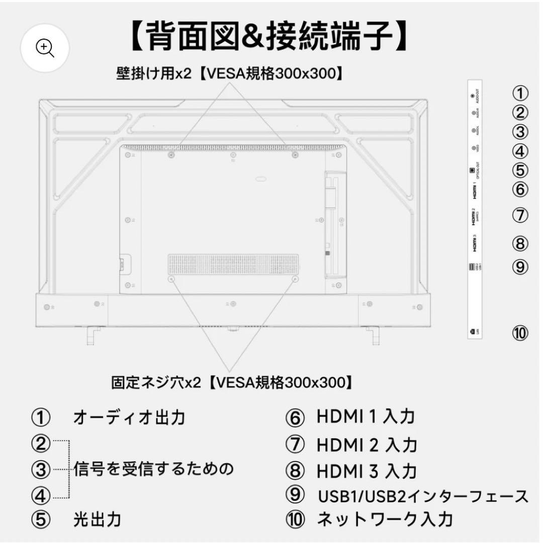 ラキさん専用新品FPD43型チューナースマートテレビ動画アプリ多数視聴可能
