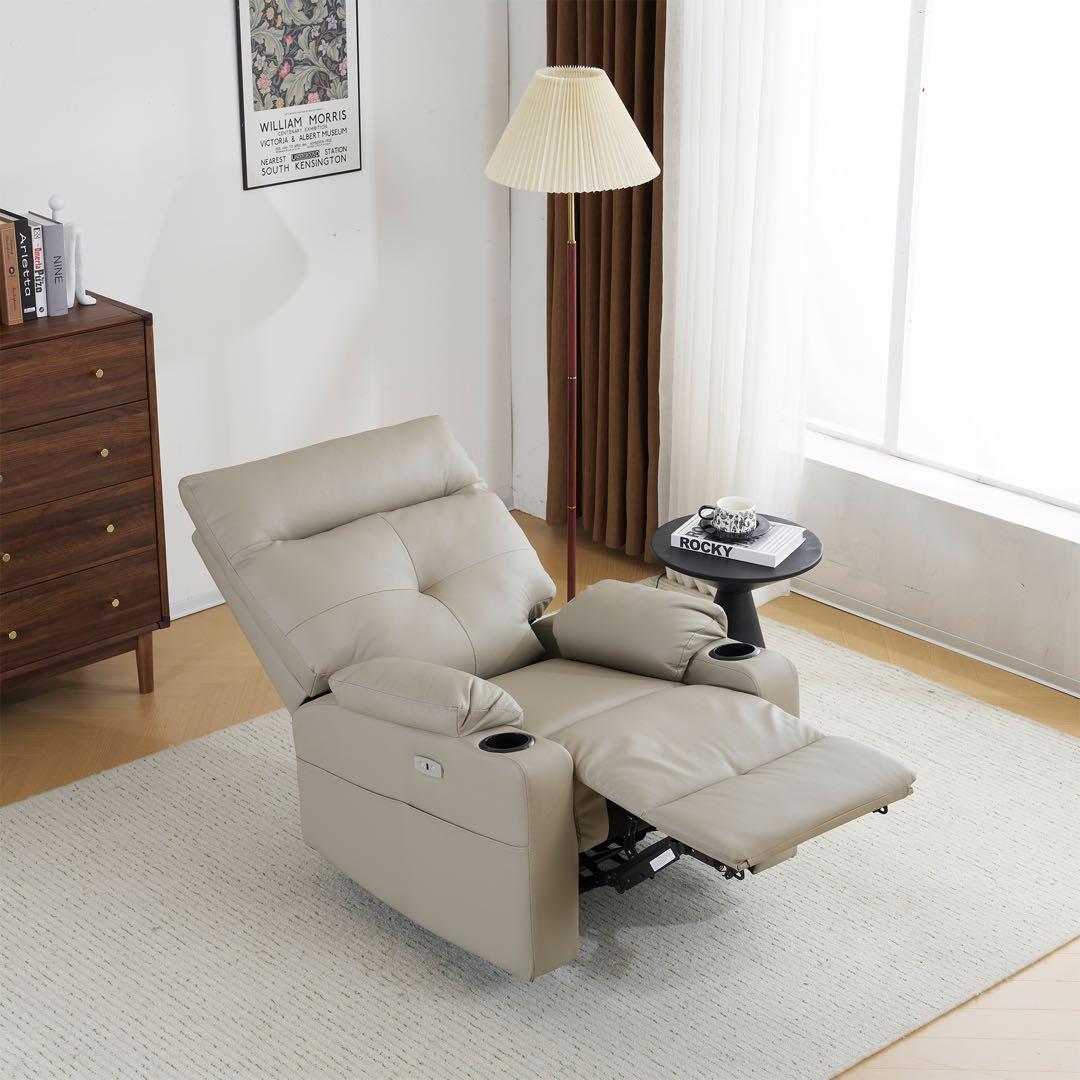 リクライニングソファー 電動 リクライニングソファ 1人掛け USBポート付