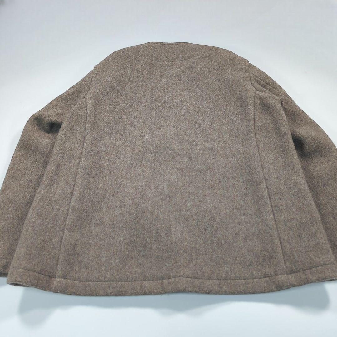 ダントン 42 XL ウールモッサノーカラー　ウール　 コート ベージュ