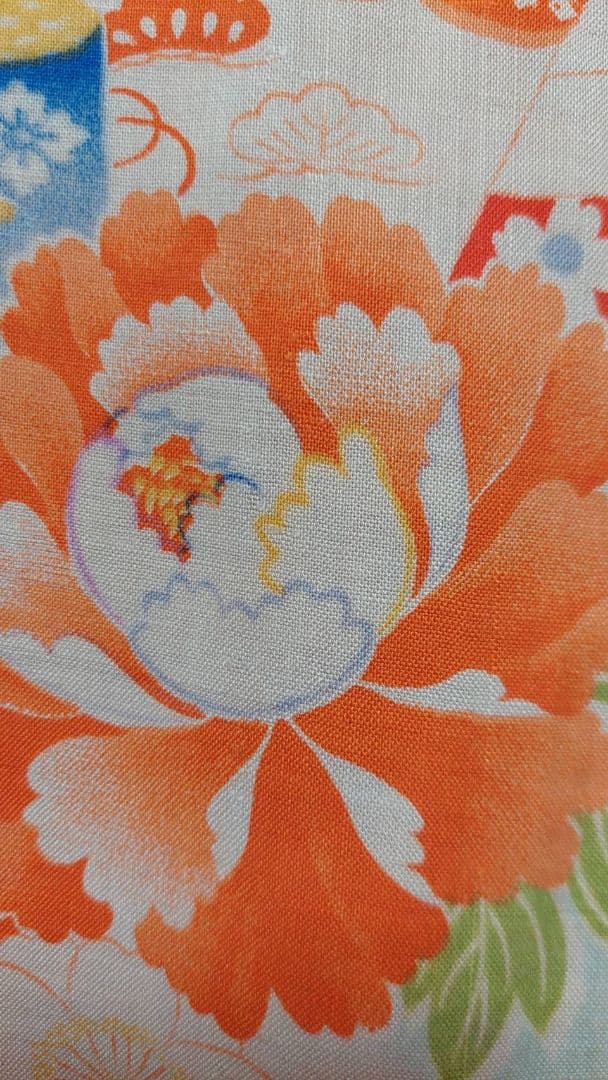 NA167アンティーク子供着物しつけ糸付き着丈132センチ裄丈63センチジュニア