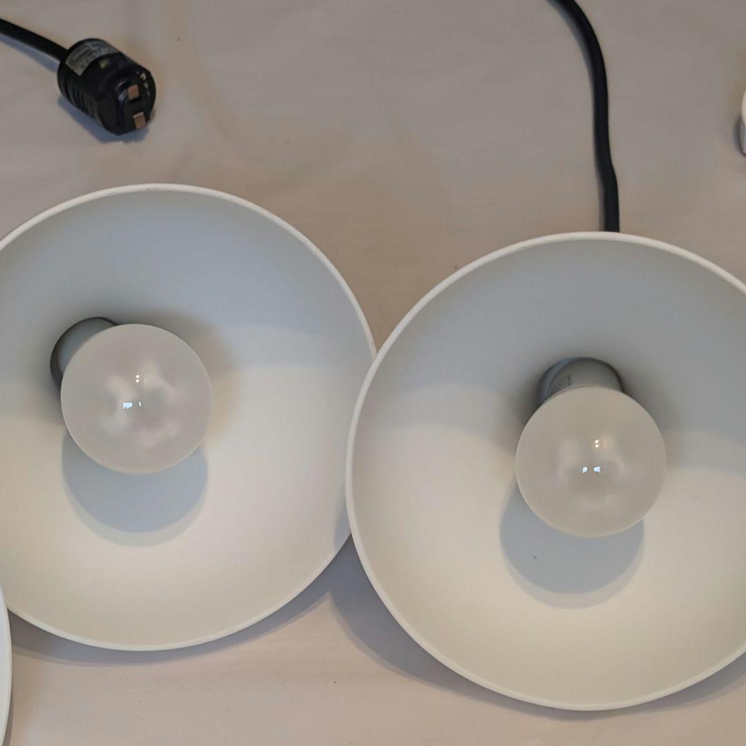 ①無印良品　システムライト＆白磁ペンダントライト3個セット 廃盤品