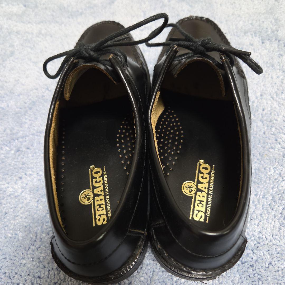 <美品>SEBAGO ブラック モカシン
