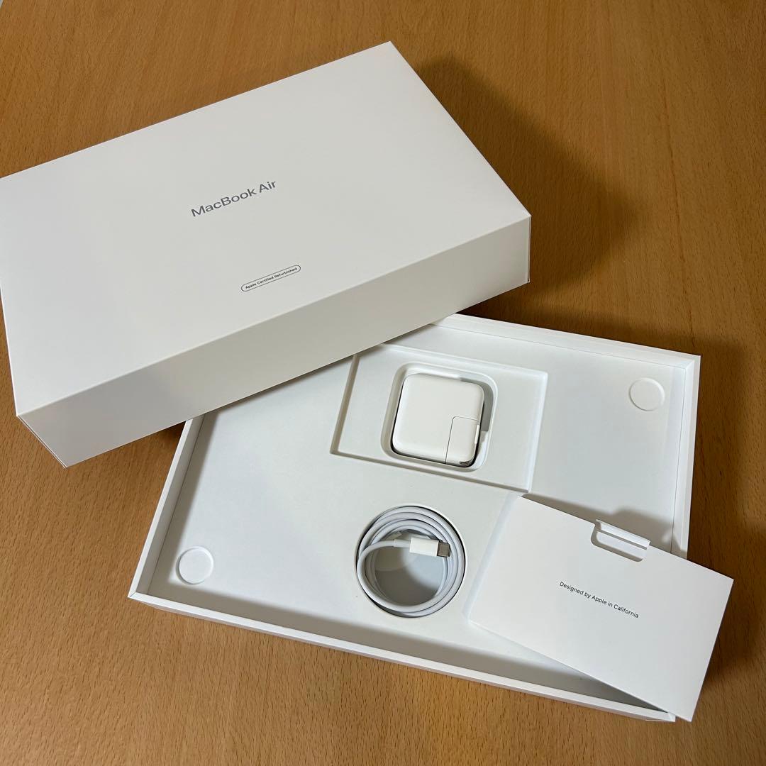 【美品】MacBook Air M1 8GB 256GB スペースグレー 箱付き