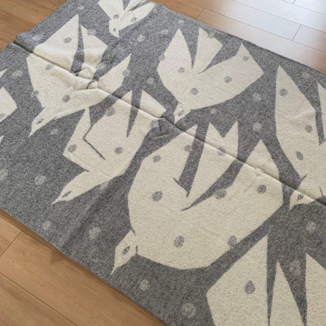 美品　クリッパン　ミナペルホネン　ウールブランケット　シングル　国内正規店購入