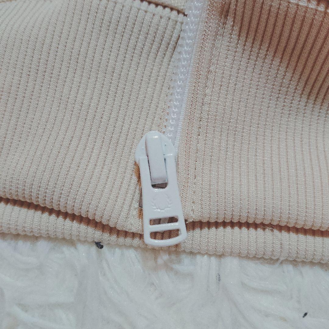 フレッドペリー トラックジャケット ジャージ サイドライン 刺繍 ベージュ XL