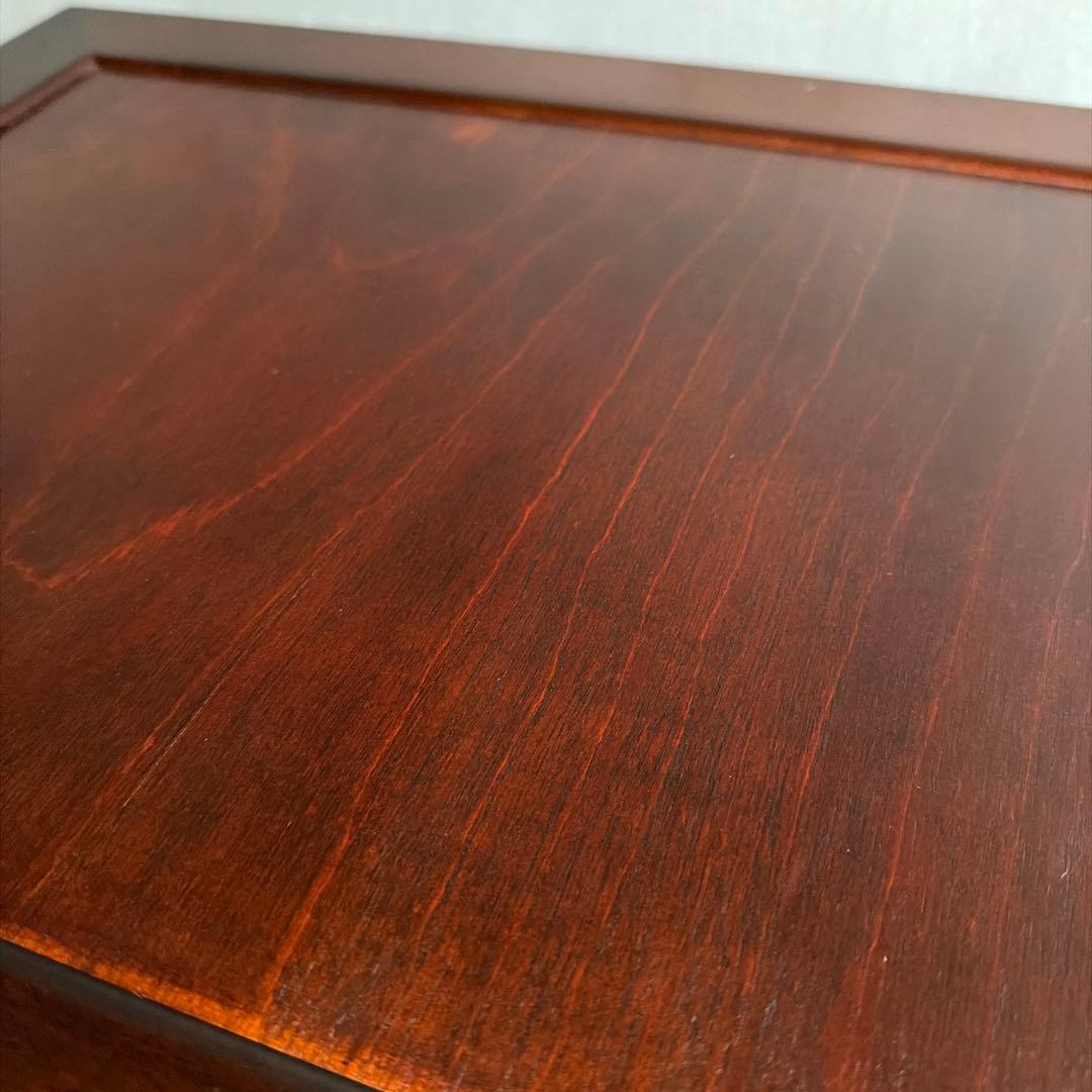 極美品　松本民芸家具 ミズメザクラ無垢材 C型電話台 キャビネット 天然木