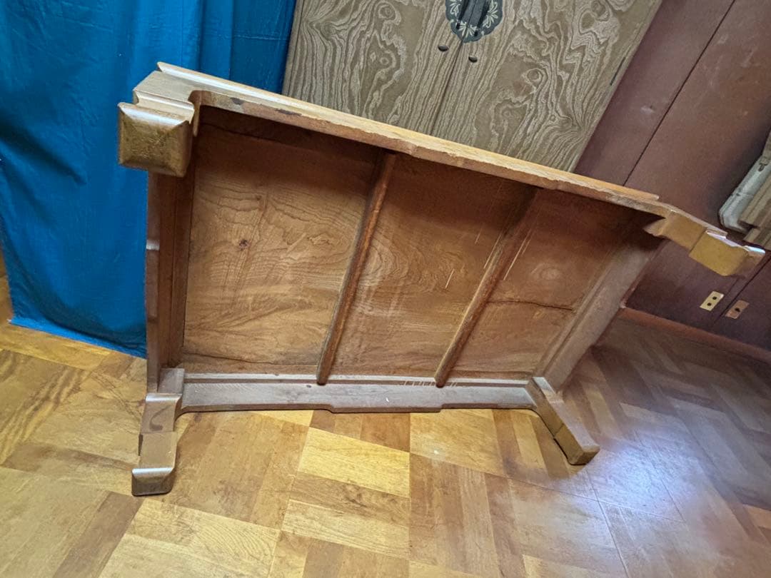 最終お値下げ❣️木製シンプル座卓 天板ひび割れあり