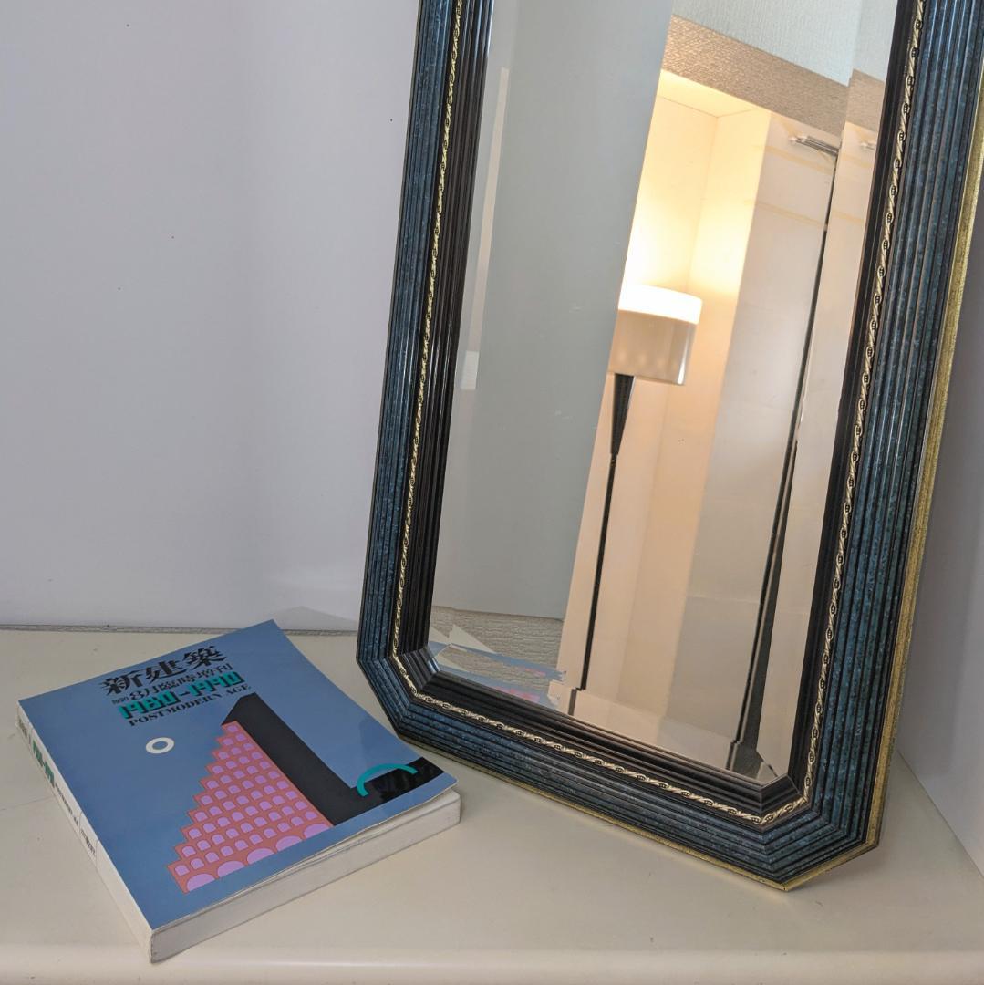 ヴィンテージ 90s イタリア製 ウォールミラー 壁掛け鏡 デコラティブ バブル