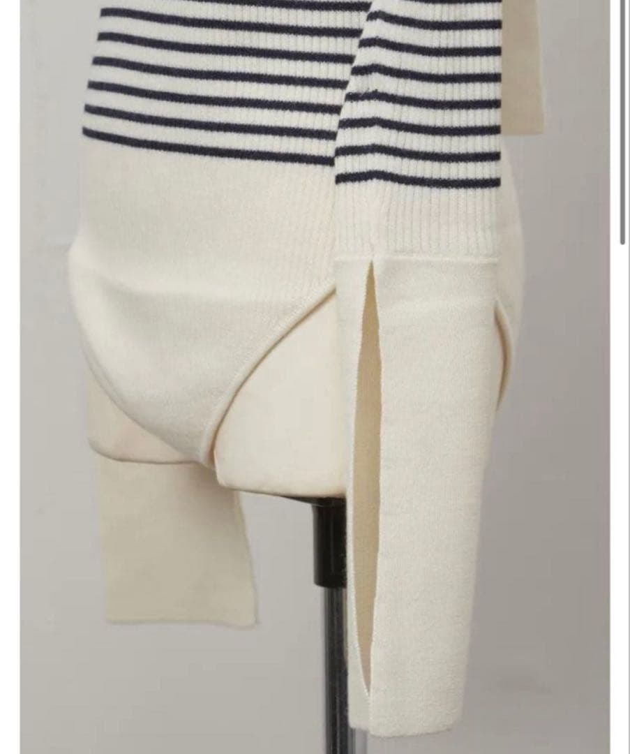 Rosarymoon BackRibbonRibLeotard グレー