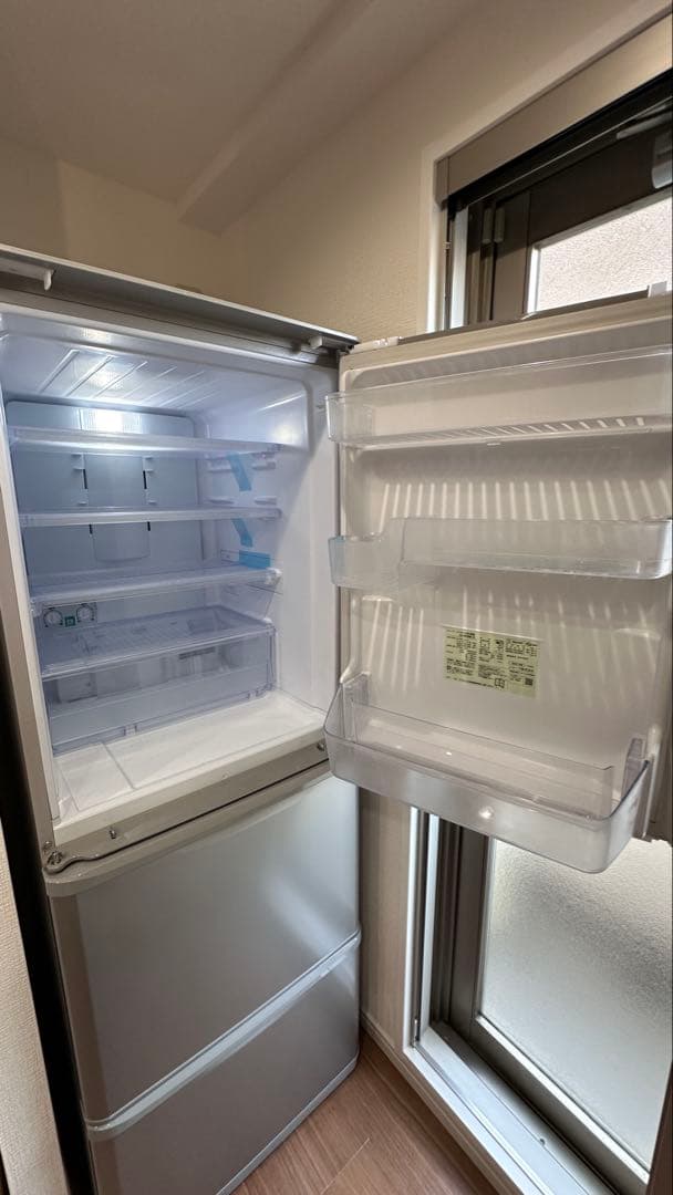 送料込 SHARP 冷蔵庫 2023年製 350L 両開きドア