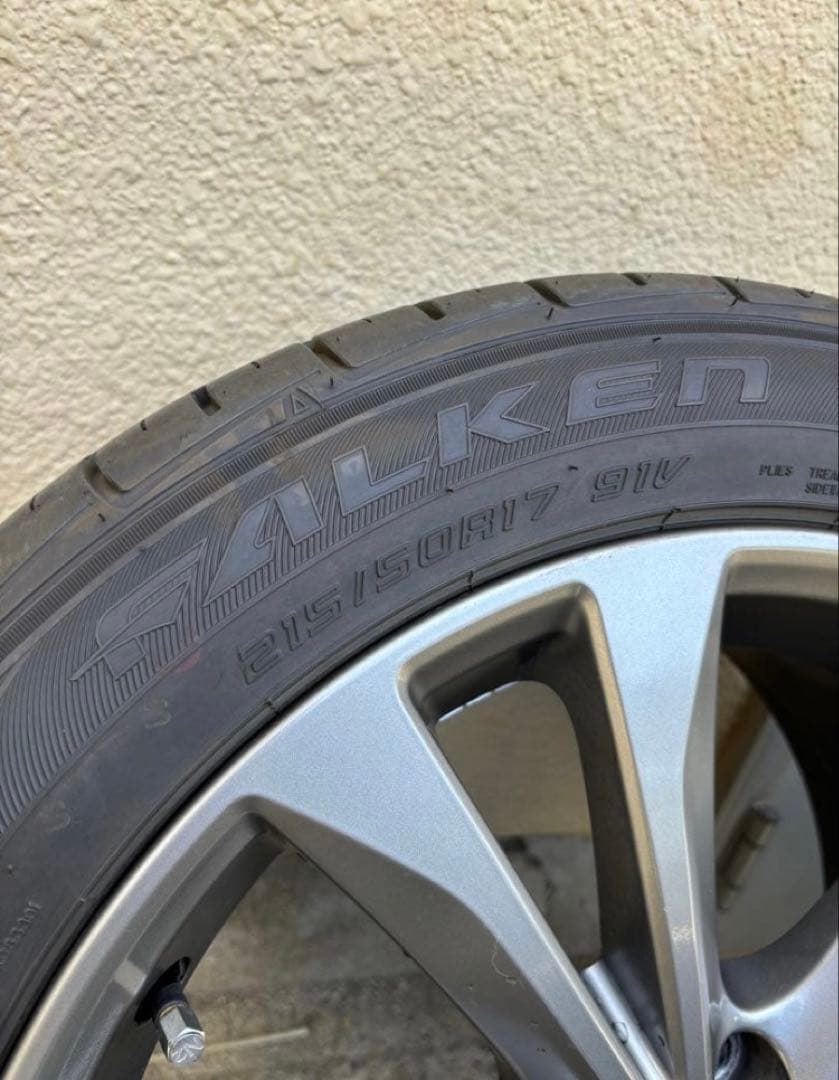 【送料込み】スバル　レガシィ　純正ホイール　タイヤセット　215/50R17