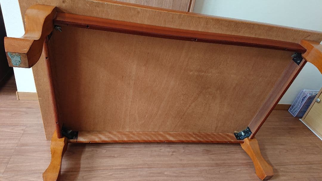 木目調 テーブル / 昭和レトロ   ちゃぶ台   茶色   引き取り1650円