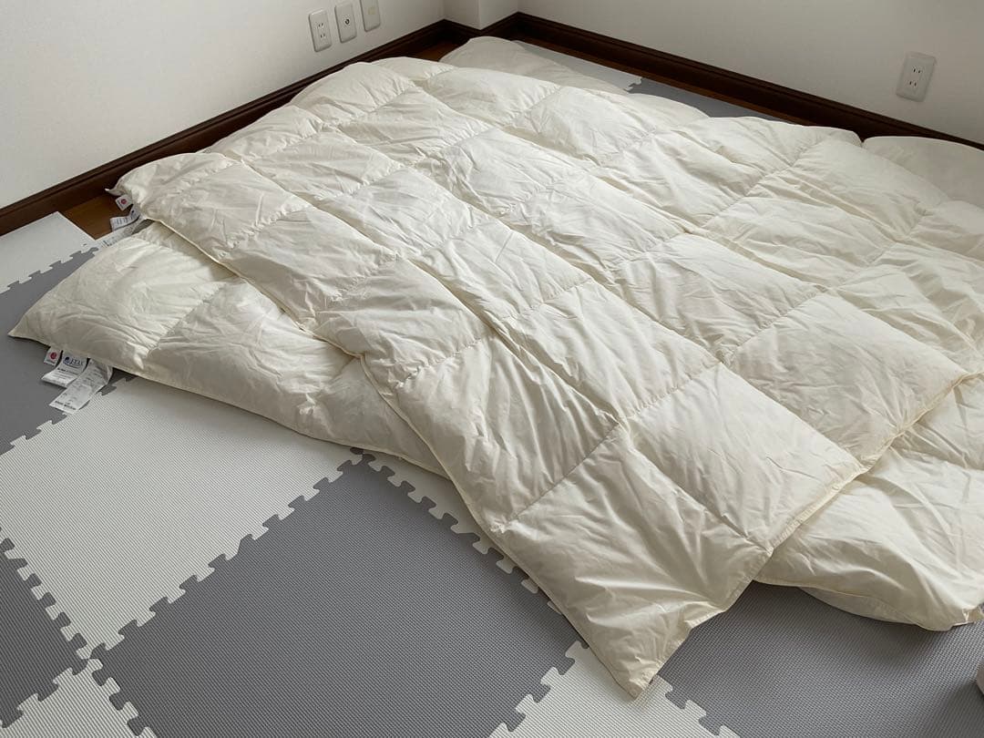 西川 羽毛布団 シングル 2枚合わせ0.8kg＋0.4kg