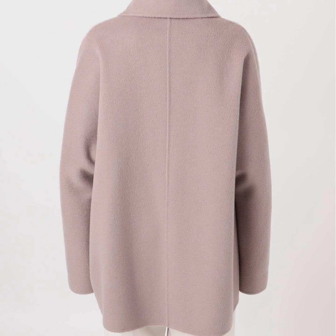 NOBLE ノーブル　2025今季新作　キャメルミックスリバージップコート　38