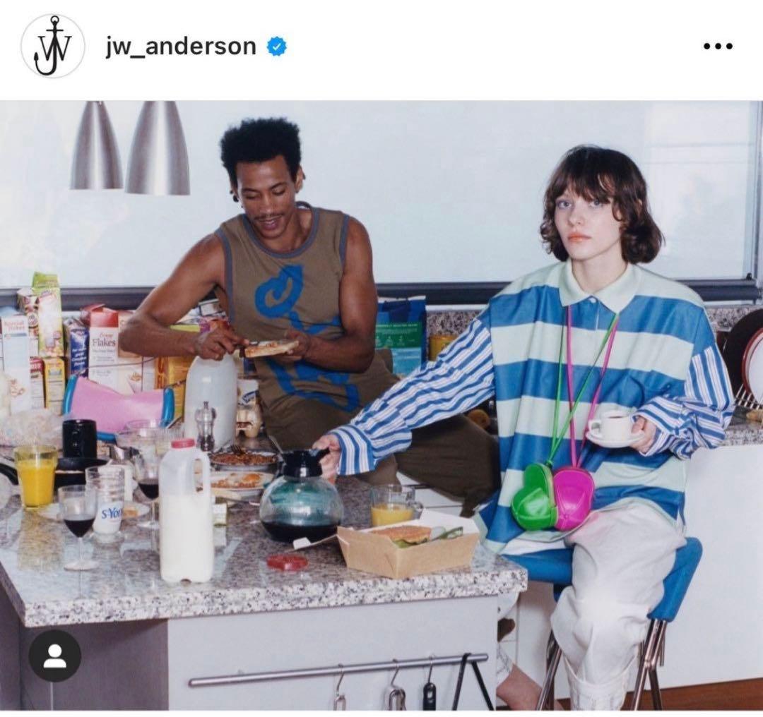 極美品JW ANDERSON LONG SHIRT SLEEVE POLO