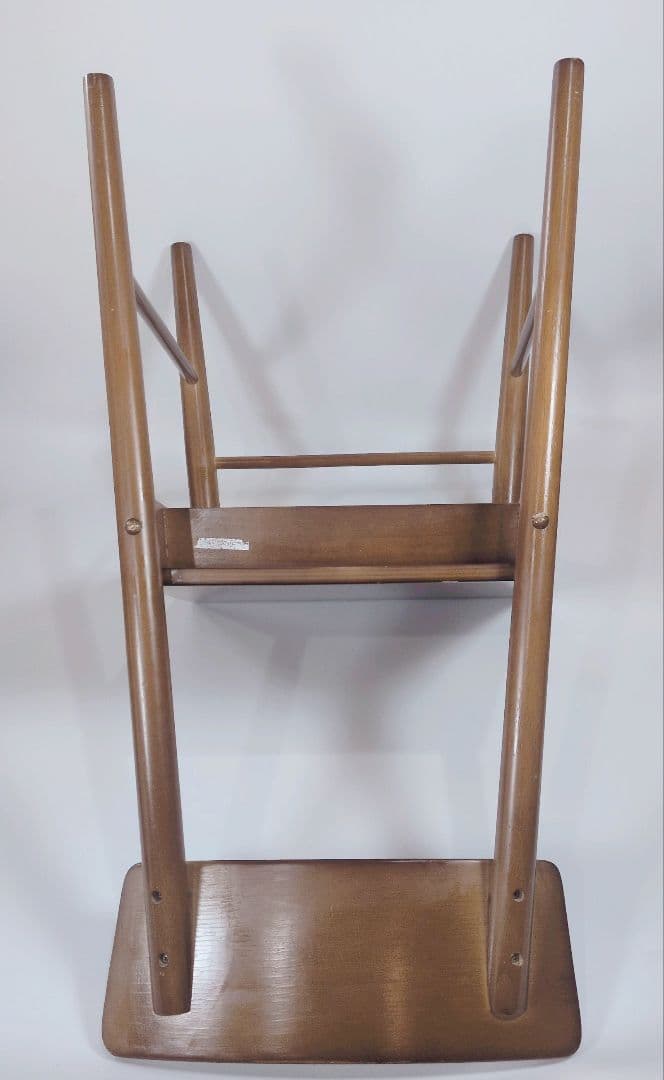 北欧レトロ 不二貿易 ミッド ラバーウッドチェアー 木製椅子 ダイニングチェア