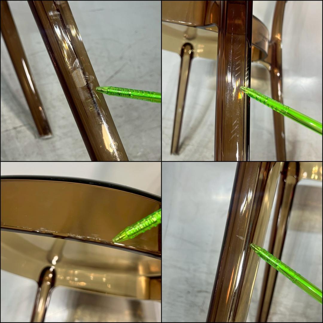Calligaris カリガリス パリジェンヌ チェア透明 アンバー モダン