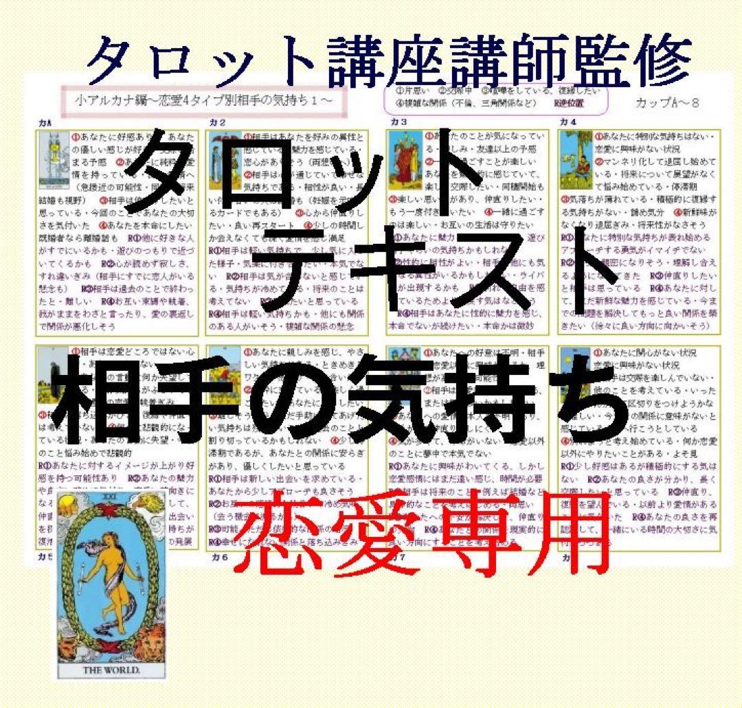 新7点セット割引ページタロットカードテキスト教材教科書恋愛占い仕事オラクル727