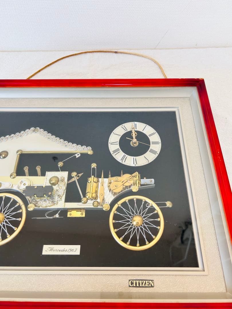 131 CITIZEN 壁掛け時計 メルセデス 1903 立体 額縁