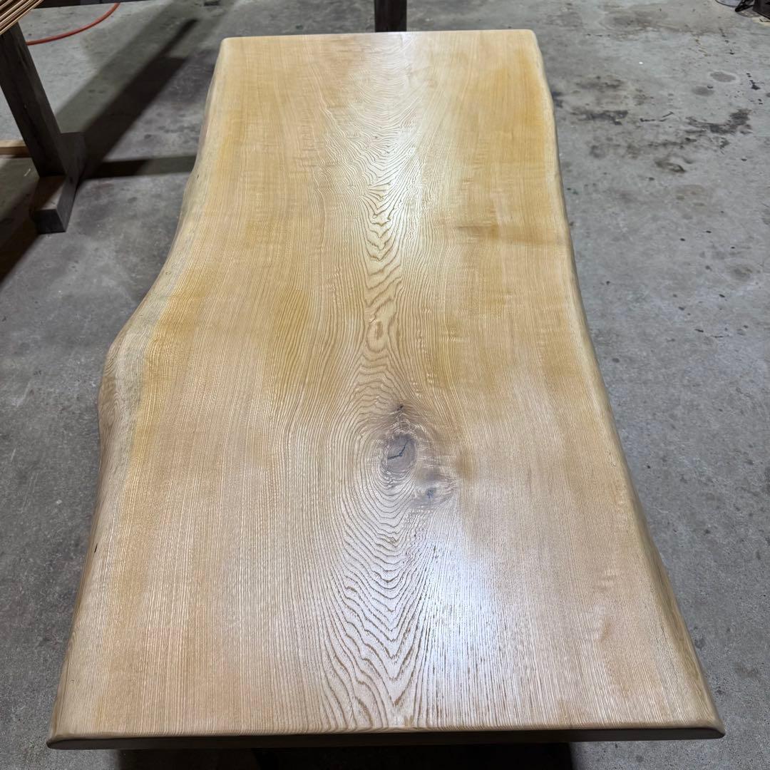 ら*く様 栓　セン　一枚板　ダイニングテーブル　天板のみ ウレタン塗装